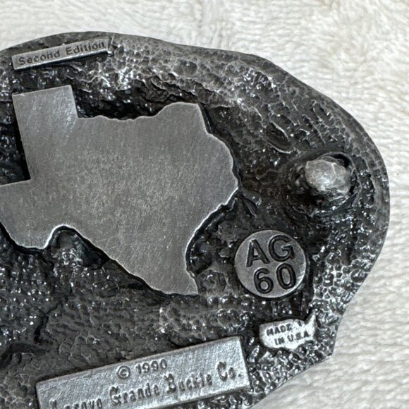 Vintage 1990 Arroyo Grande Texas 2nd Edition Belt Buckle - Picture 4 of 8